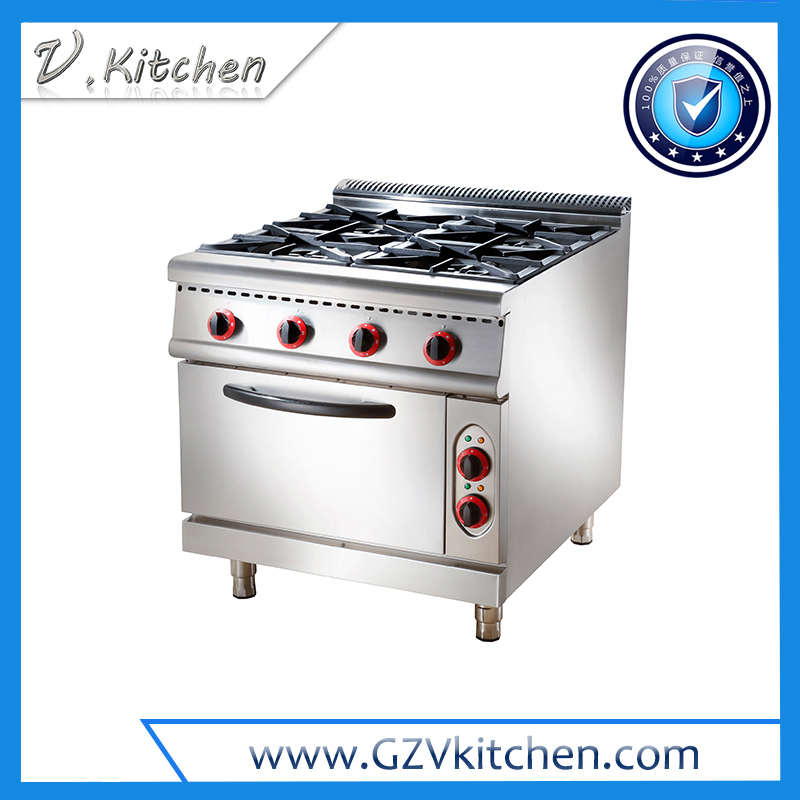 Gas 4-Open Burner on Electric Oven