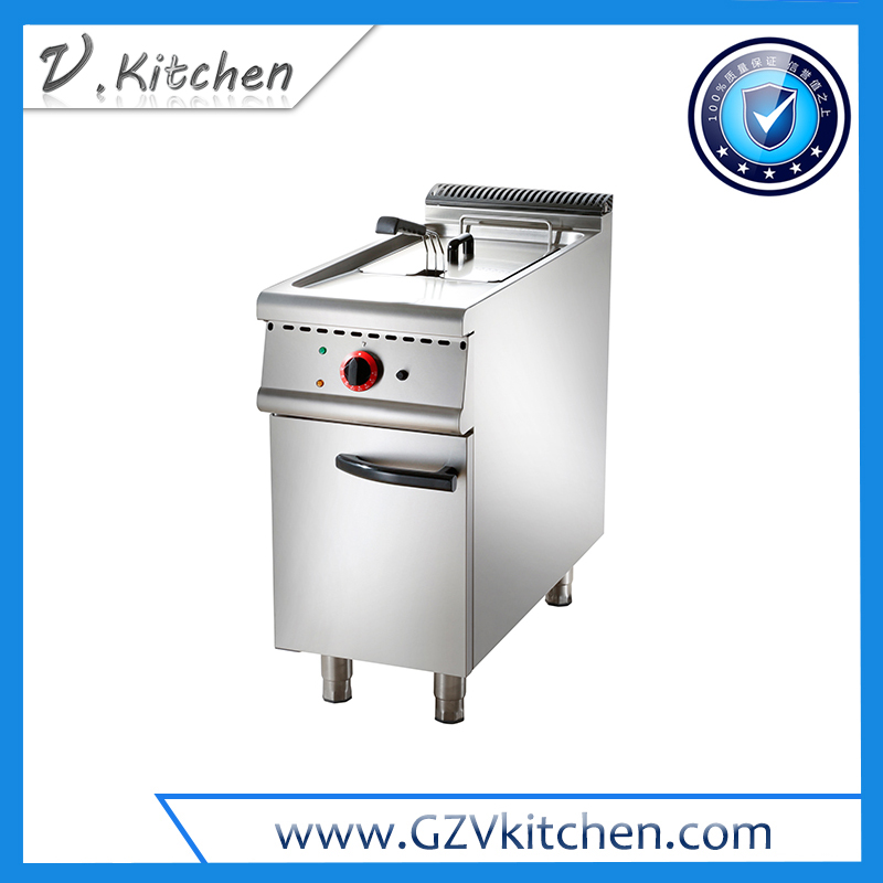 1-Tank Electric Deep Fryer on Cabinet