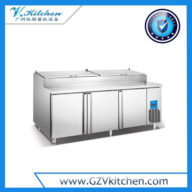 Refrigerator Pizza Preparation Counter 3-Door