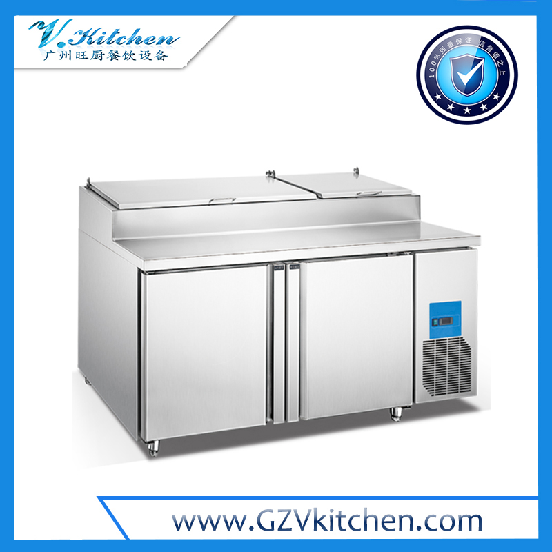 Backing Tray Counter Chiller 2-Door & Prep. Top