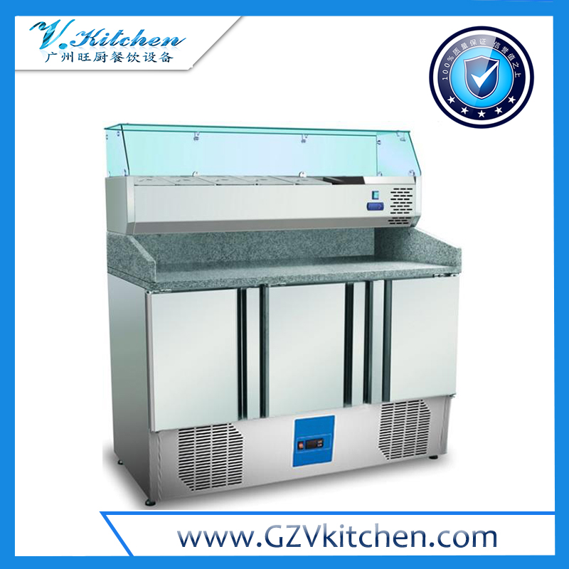 Pizza Preparation Counter with Marble top 3-Door