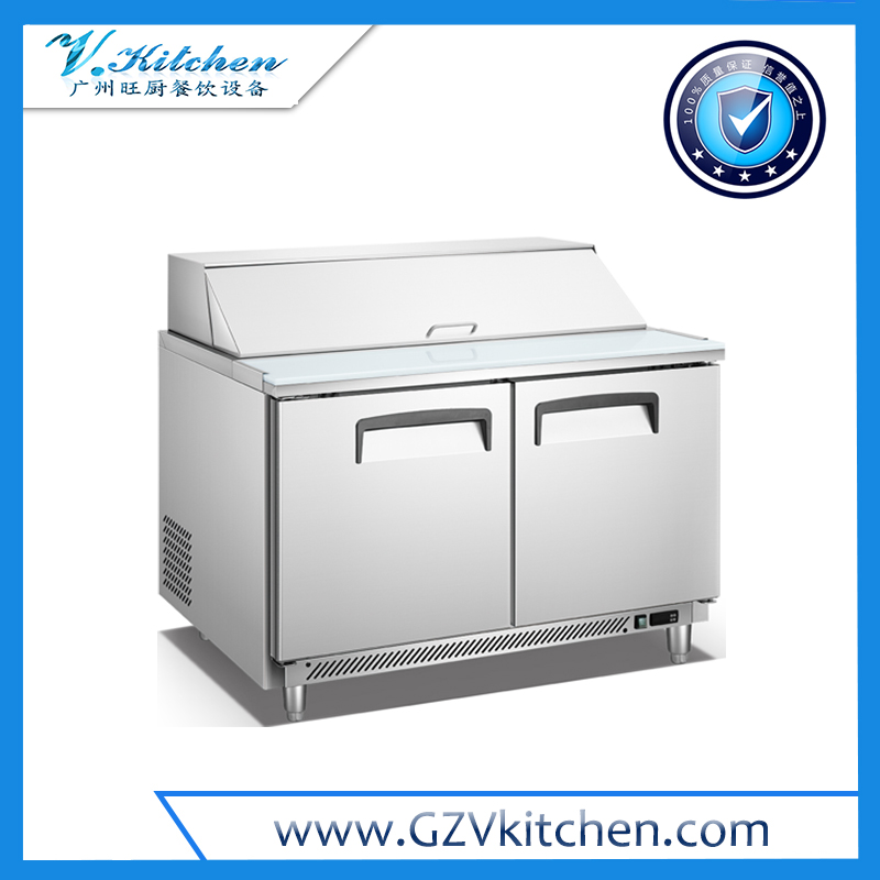 US type Salad Counter Chiller 2-Door