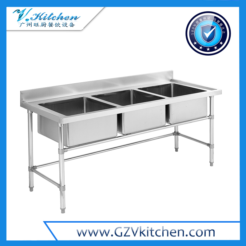 Stainless steel 3-Bowl Sink