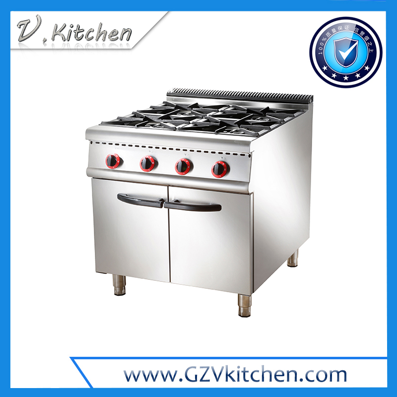 Gas 4-Burner on Cabinet