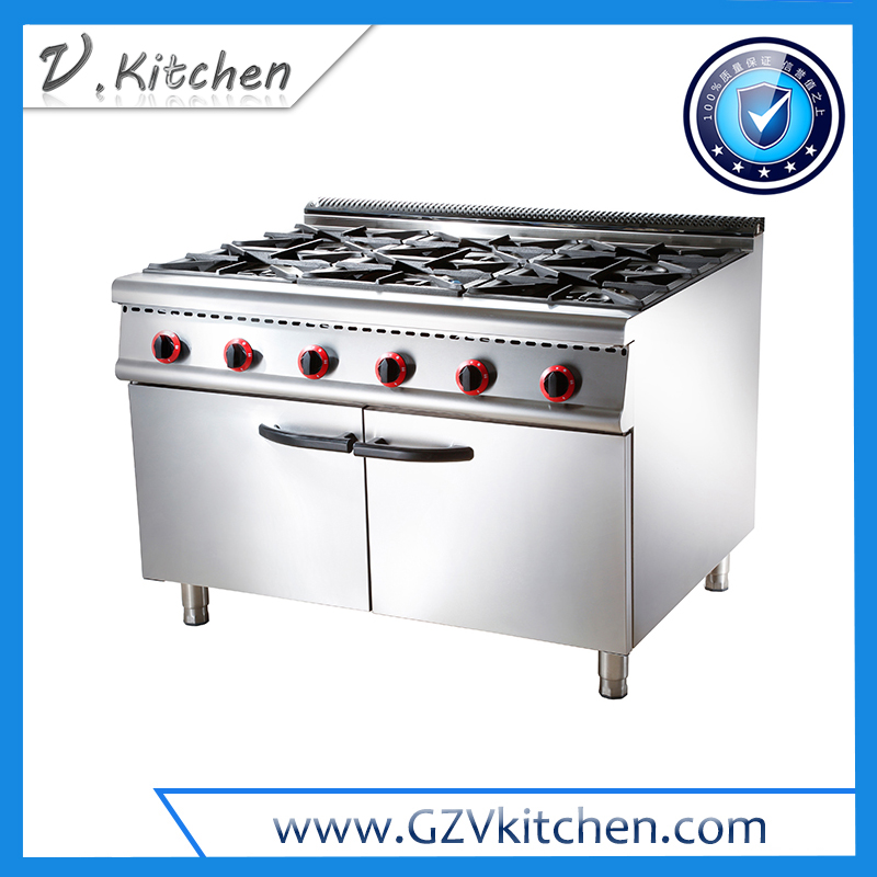 Gas 6-Open Burner on Cabinet